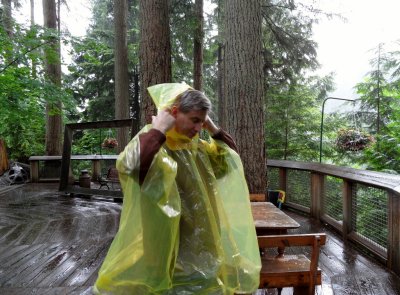 OK Pete, on with the plastic poncho, this is a rain forest you know.