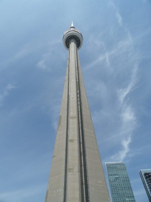CN Tower, 1815.4 ft tall and has the fastest lifts in the world