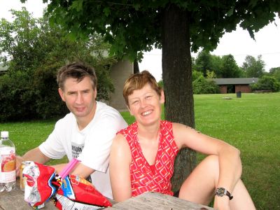 Enjoying a quiet picnic with good friends