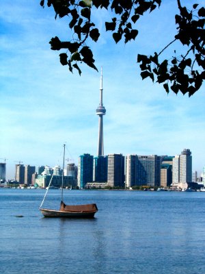 CN Tower viewed from Centre Island