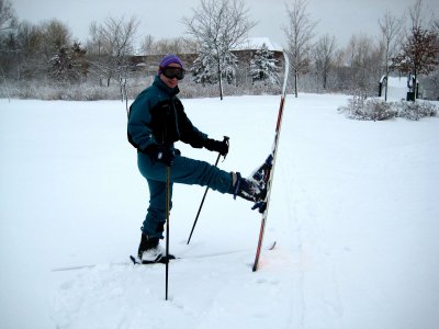 Playing in the snow