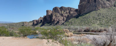 A lake in the desert