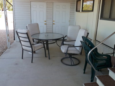 A patio set
