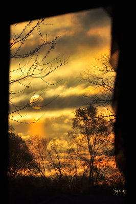 Sunrise Through The Kitchen Window