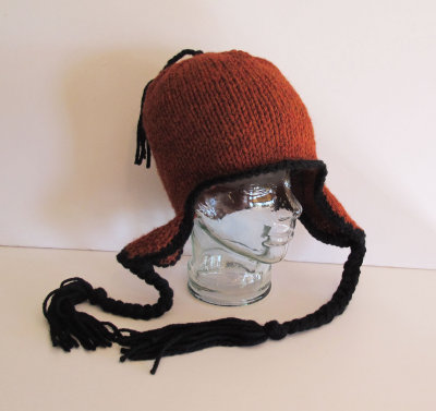 Hand Knit Ear Flap Hat