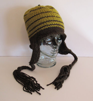 Hand Knitted Ear Flap Hat