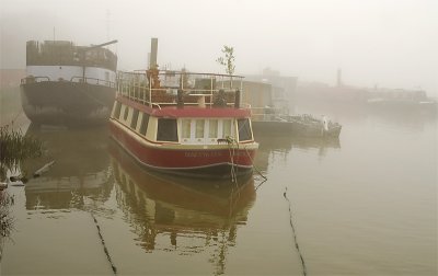 River Thames in the mist - Hammersmith