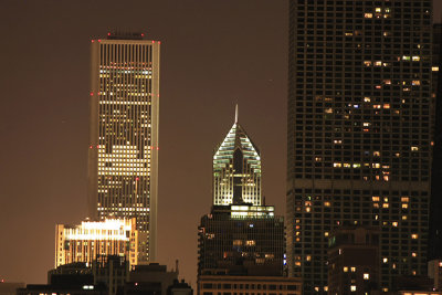 Chicago at night