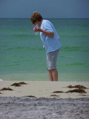 Syl looking for beach treasures - P1020158copy.jpg