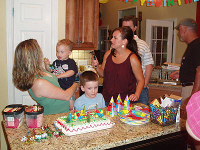 Leslie, Reid, Cade, Mommy, Daddy, Granddad