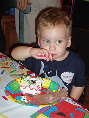 Loving the chocolate ice cream