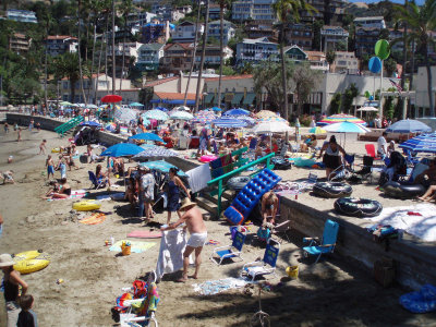 The beach on Catalina Island