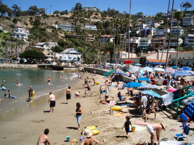 The beach on Catalina Island