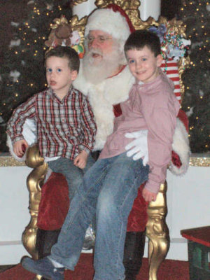 If Bubby sits on Santa's lap, then Reid will too