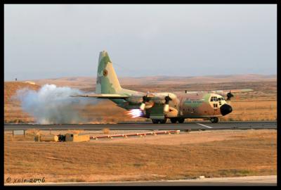 Israel Air Force C-130 hercules KARNAF  JATO takeoff