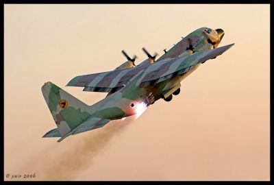 Israel Air Force  C-130 hercules KARNAF  JATO takeoff