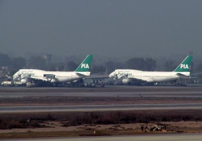 Two PIA 747-367's parked at the old terminal - 393.jpg