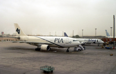 PIA A310, Airblue A320 & PIA B74M Tail - 611.JPG