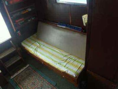 Seat, folds out to bunk