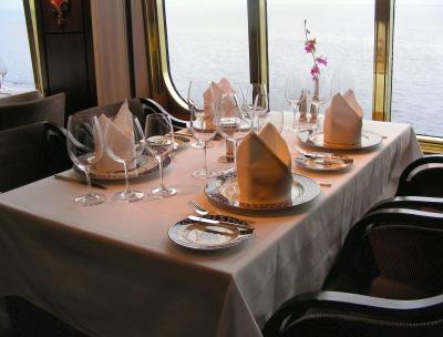 the fancy dining room