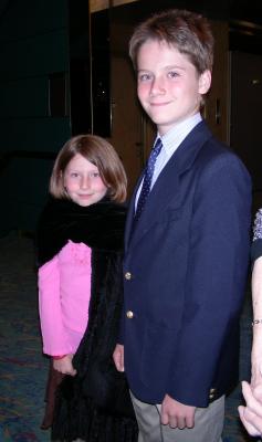 Cal and Marjorie ready for Dinner