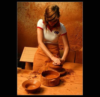 Pottery - Hands Working ...