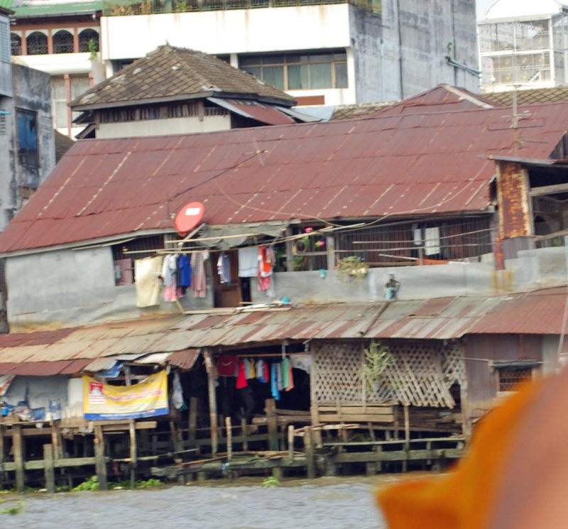 Shanty alongside Chao Phraya River
