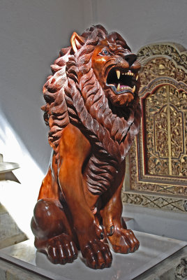 Statue at entrance to Nyoman Sumerta Fine Art Gallery