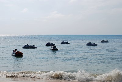 The jet skis we didn't get time to ride at Samui.