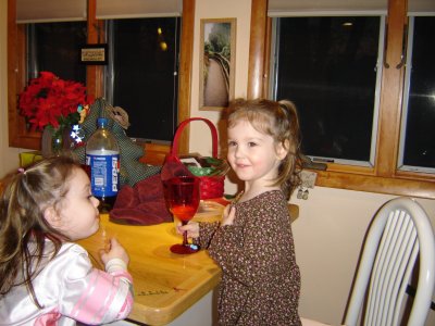 Megan & Kira at Grandma and Grandpa's