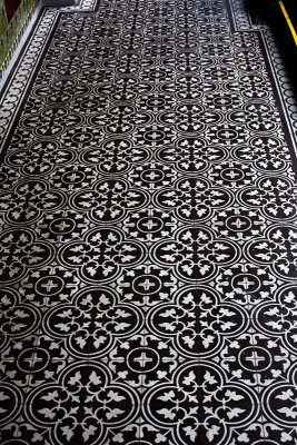 An original tiled floor