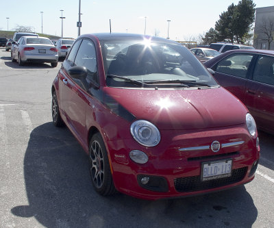 New Fiat 500 - first one Ive seen here