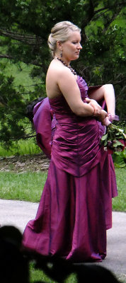 The Bridesmaid in typically ugly dress