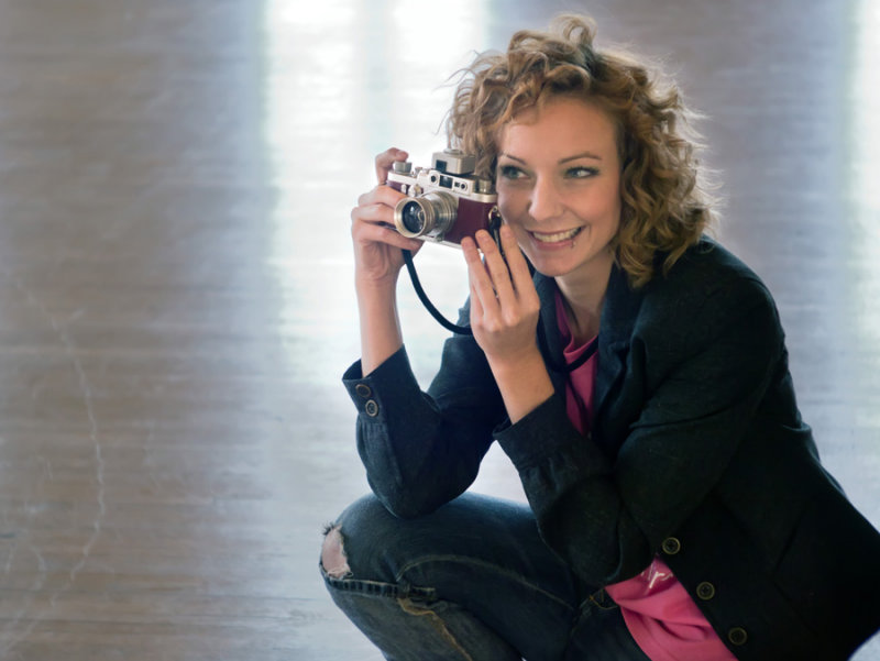 Erin and my Leica iiig