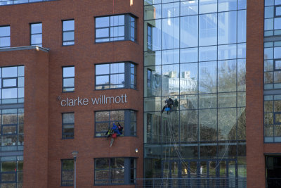 Large window cleaning job!