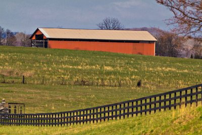 Barn with Fence