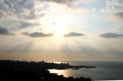 Sunset over Jounieh