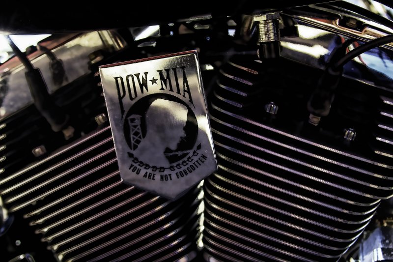 POW ON A HARLEY