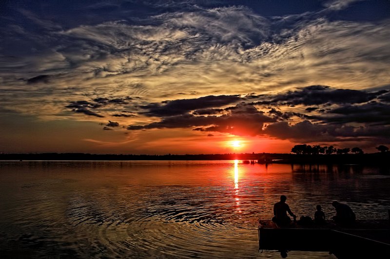 SUNSET IN MY NECK OF THE WOODS
