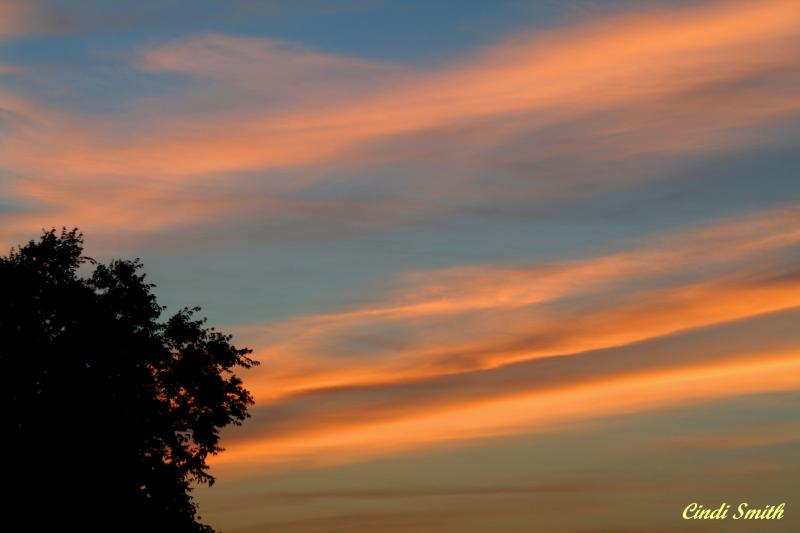 CLOUDS AT SUNSET ON THURSDAY MAY 18TH