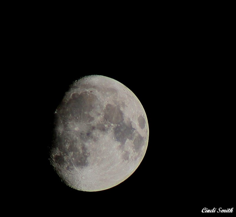 MOON ON FRIDAY NIGHT 7/7/06 OVER FORT WORTH