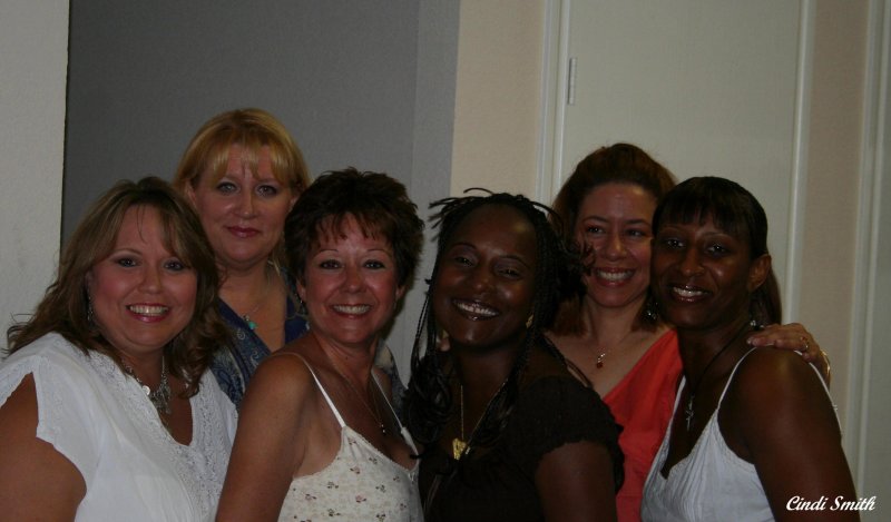 SIX FRIENDS CELEBRATING LAVENDA AND NATHANIELS NEW HOME