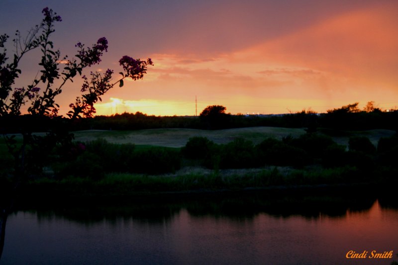SUNSET AFTER THE RAIN STORM
