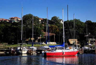 RED SAILBOAT