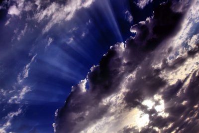 RAYS THROUGH THE CLOUDS