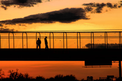 WALKING OVER THE HIGHWAY