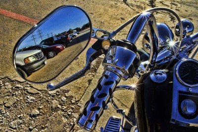 MOTORCYCLE AND CARS
