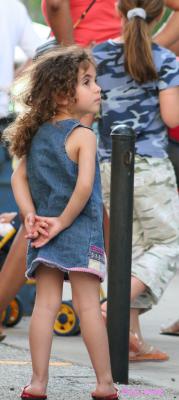 LOOKING AT HER DAD