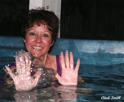 ME IN MY HOT TUB....HELPS ME TO RELAX