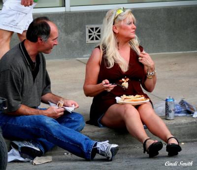 EATING ON THE CURB